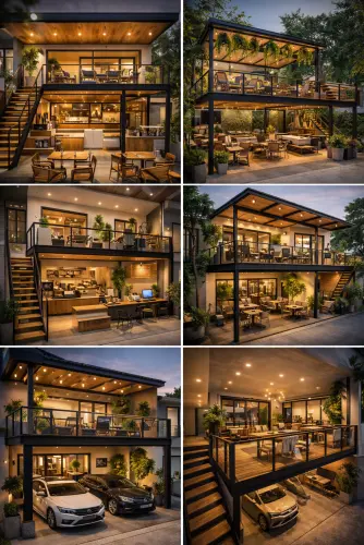 Mezannine Cafe Modern di Kabupaten Bogor